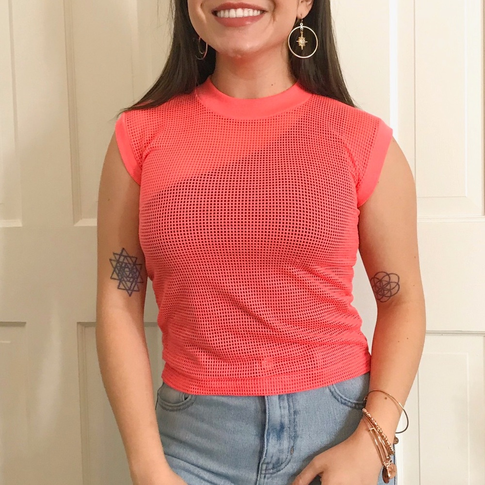 Vintage 1980’s Hip-Hop Mesh Sleeveless Shirt
